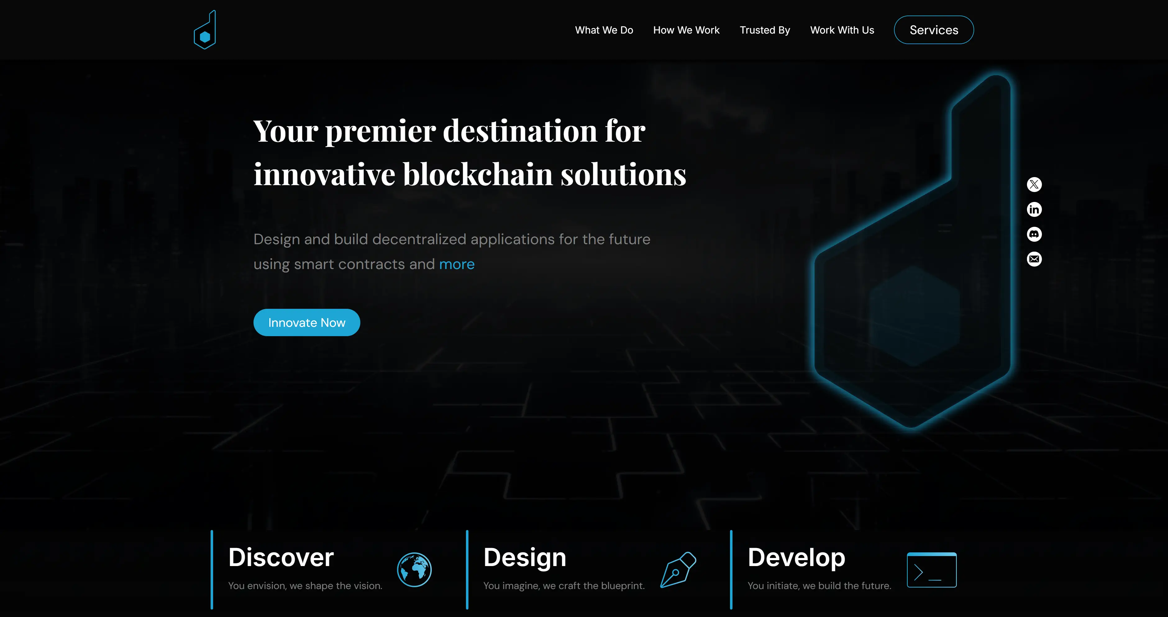 Dappd website hero section