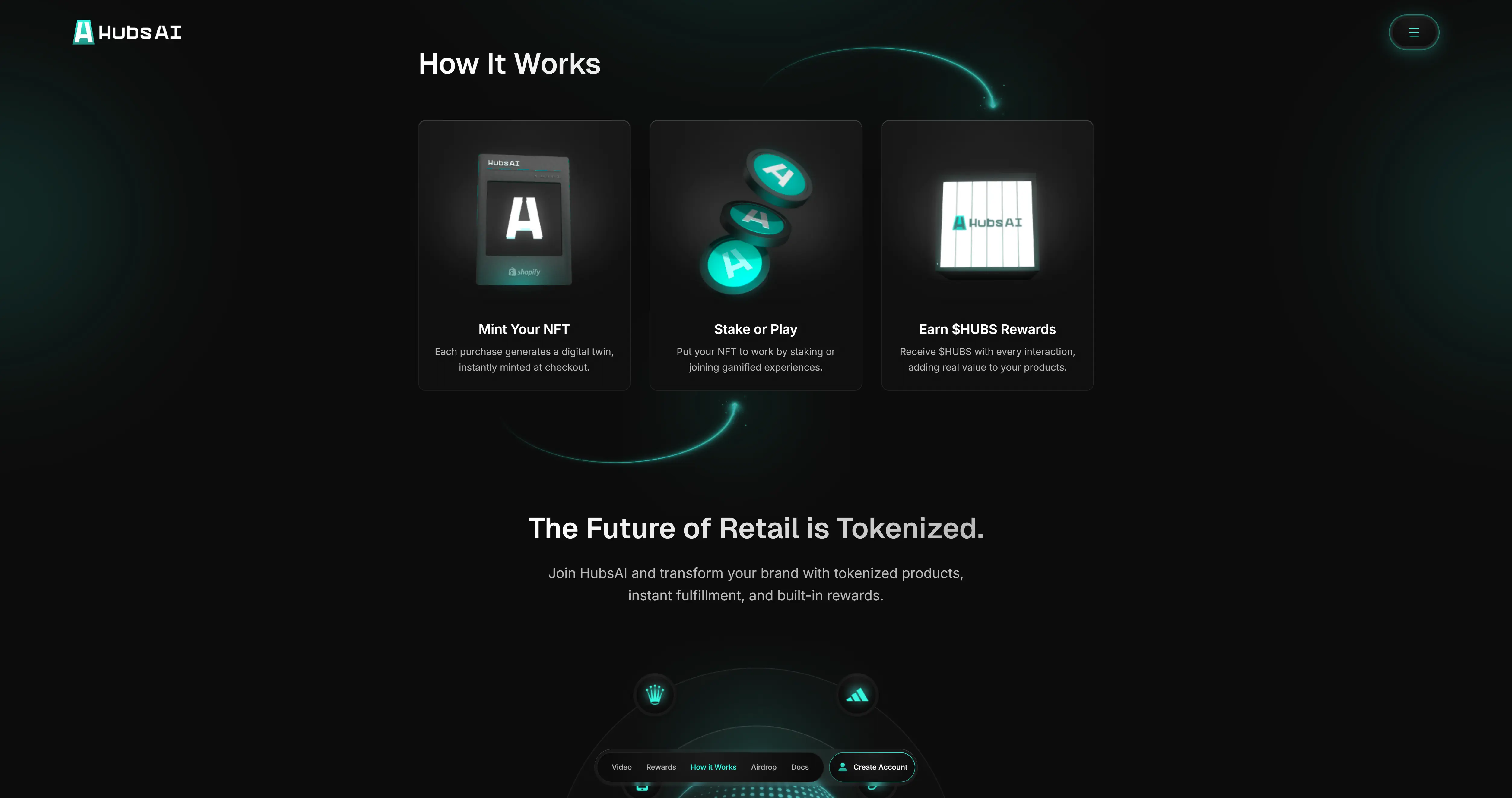 HubsAI how it works section