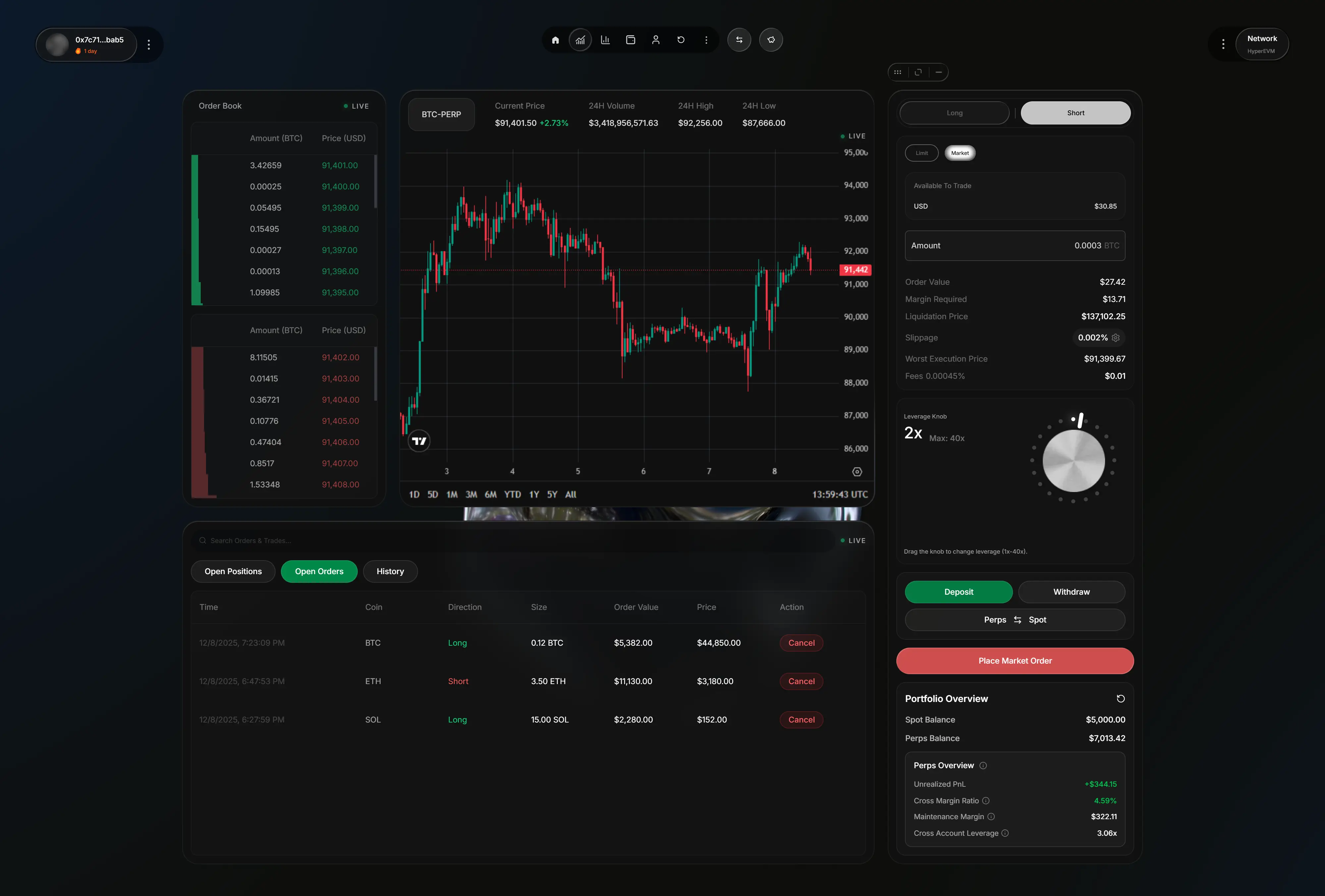 rePRICE open orders view