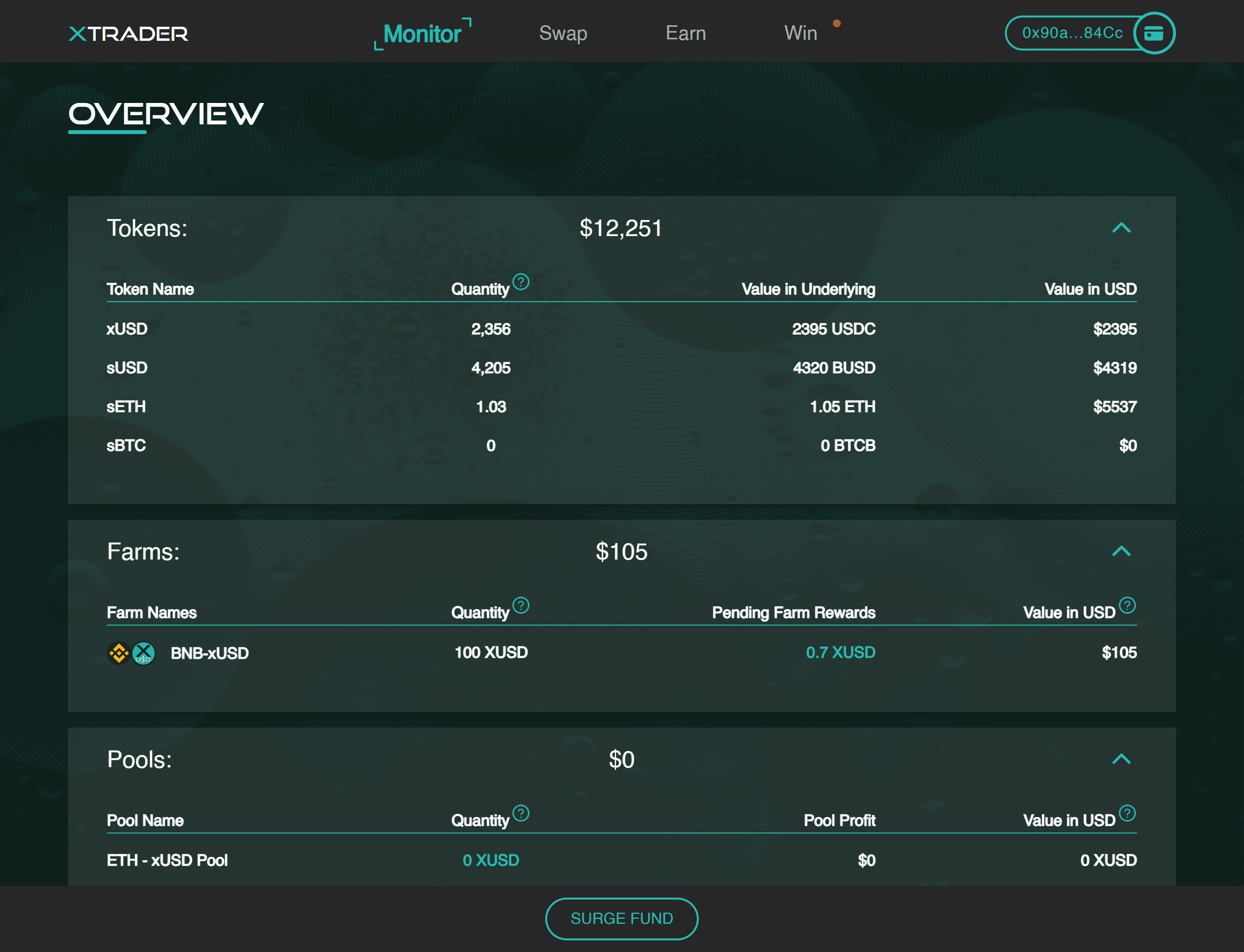 xSurge Overview Dashboard